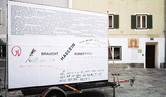 Plakat in Hallein