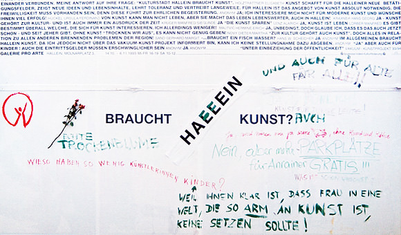 Plakat in Hallein