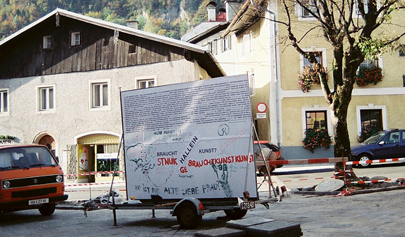 Plakat in Hallein