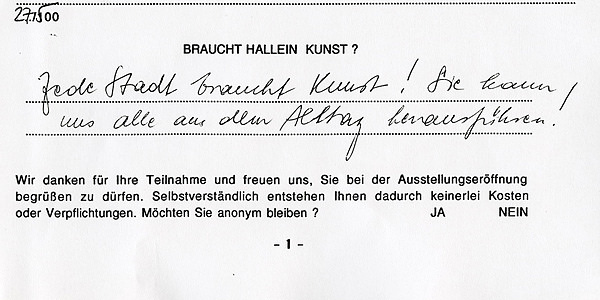 Antwort ausHallein