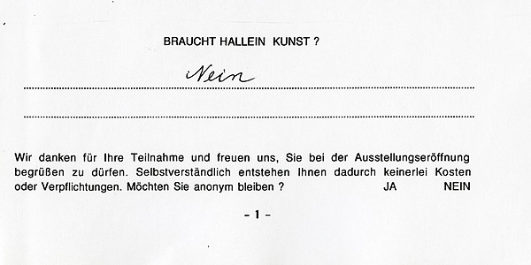 Antwort ausHallein