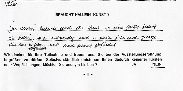 Antwort ausHallein