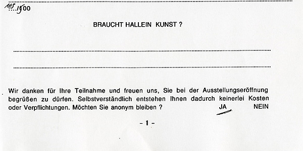 Antwort ausHallein
