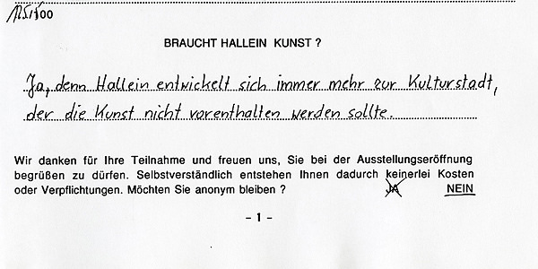 Antwort ausHallein