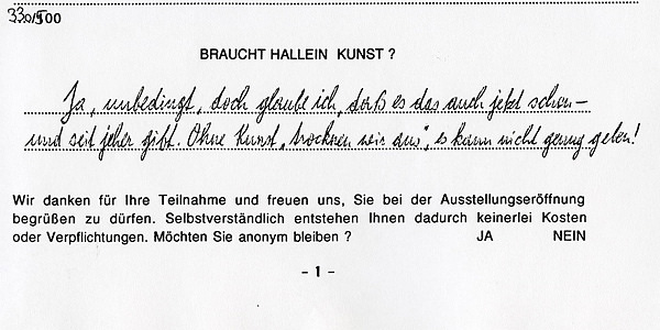 Antwort ausHallein