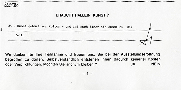 Antwort ausHallein
